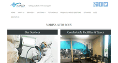 Desktop Screenshot of marinaautobody.com