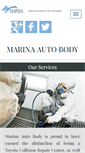 Mobile Screenshot of marinaautobody.com