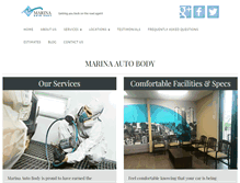 Tablet Screenshot of marinaautobody.com